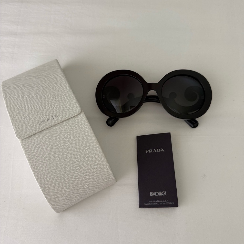 Prada Black Sunglasses Modern Designer Accessories